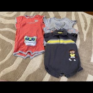 5 Baby Boy Rompers!